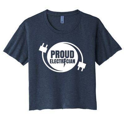 Proud Electrician Women's Crop Top Tee