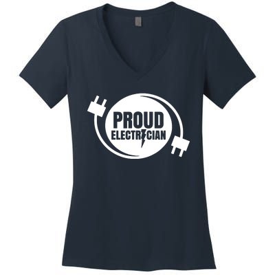 Proud Electrician Women's V-Neck T-Shirt