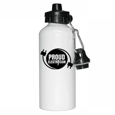 Proud Electrician Aluminum Water Bottle