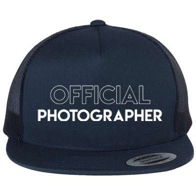 Photographer Event Photography Funny Flat Bill Trucker Hat