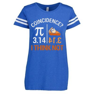 Pi Equals Pie For Pi Day Celebrated On 3-14 March 14th Enza Ladies Jersey Football T-Shirt