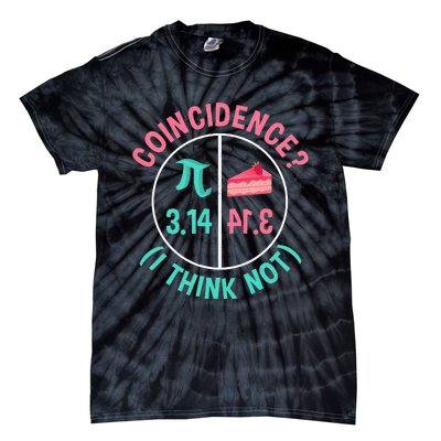 Pi Equals Pie For Pi Day Celebrated On 3-14 March 14th Tie-Dye T-Shirt