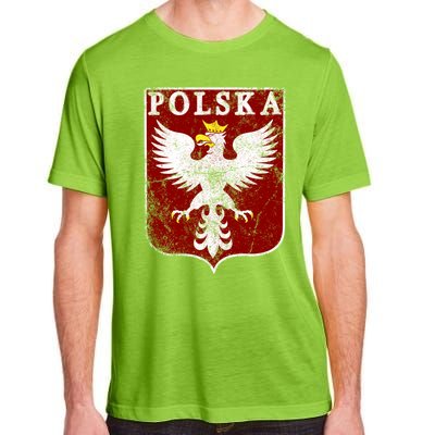 Polish Eagle Polish Crest Vintage Polska Eagle Poland Great Gift Adult ChromaSoft Performance T-Shirt