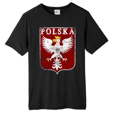 Polish Eagle Polish Crest Vintage Polska Eagle Poland Great Gift Tall Fusion ChromaSoft Performance T-Shirt