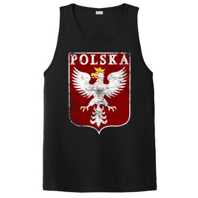 Polish Eagle Polish Crest Vintage Polska Eagle Poland Great Gift PosiCharge Competitor Tank