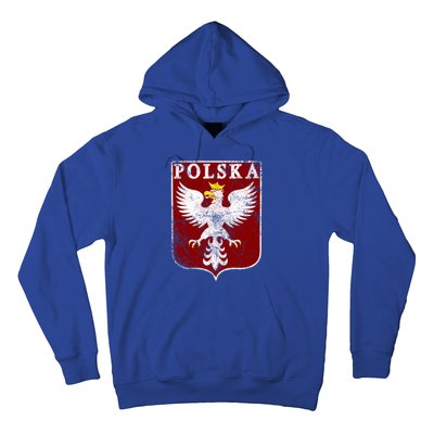 Polish Eagle Polish Crest Vintage Polska Eagle Poland Great Gift Hoodie