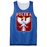 Polish Eagle Polish Crest Vintage Polska Eagle Poland Great Gift Mesh Reversible Basketball Jersey Tank