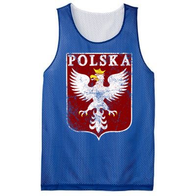 Polish Eagle Polish Crest Vintage Polska Eagle Poland Great Gift Mesh Reversible Basketball Jersey Tank