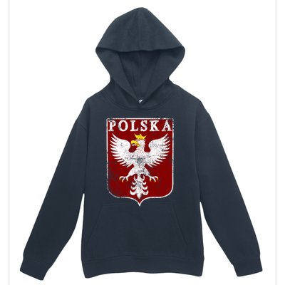 Polish Eagle Polish Crest Vintage Polska Eagle Poland Great Gift Urban Pullover Hoodie