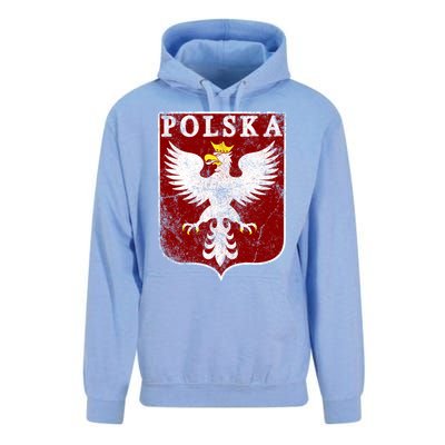 Polish Eagle Polish Crest Vintage Polska Eagle Poland Great Gift Unisex Surf Hoodie