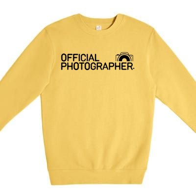 Photographer Event Photography Gift Premium Crewneck Sweatshirt