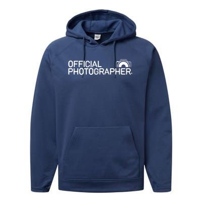 Photographer Event Photography Gift Performance Fleece Hoodie