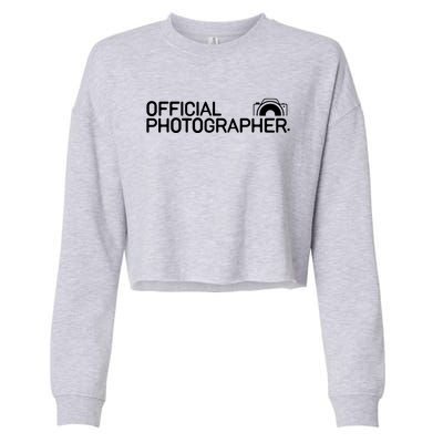 Photographer Event Photography Gift Cropped Pullover Crew