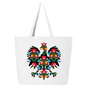 Polish Eagle Poland Wycinanki Emblem Polish Folk Art Fest Gift 25L Jumbo Tote