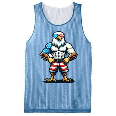 Patriotic Eagle Mesh Reversible Basketball Jersey Tank