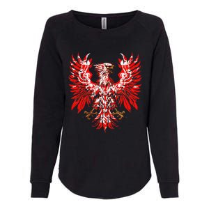 Polish Eagle Poland Polska Polish Eagle Polish Flag Womens California Wash Sweatshirt