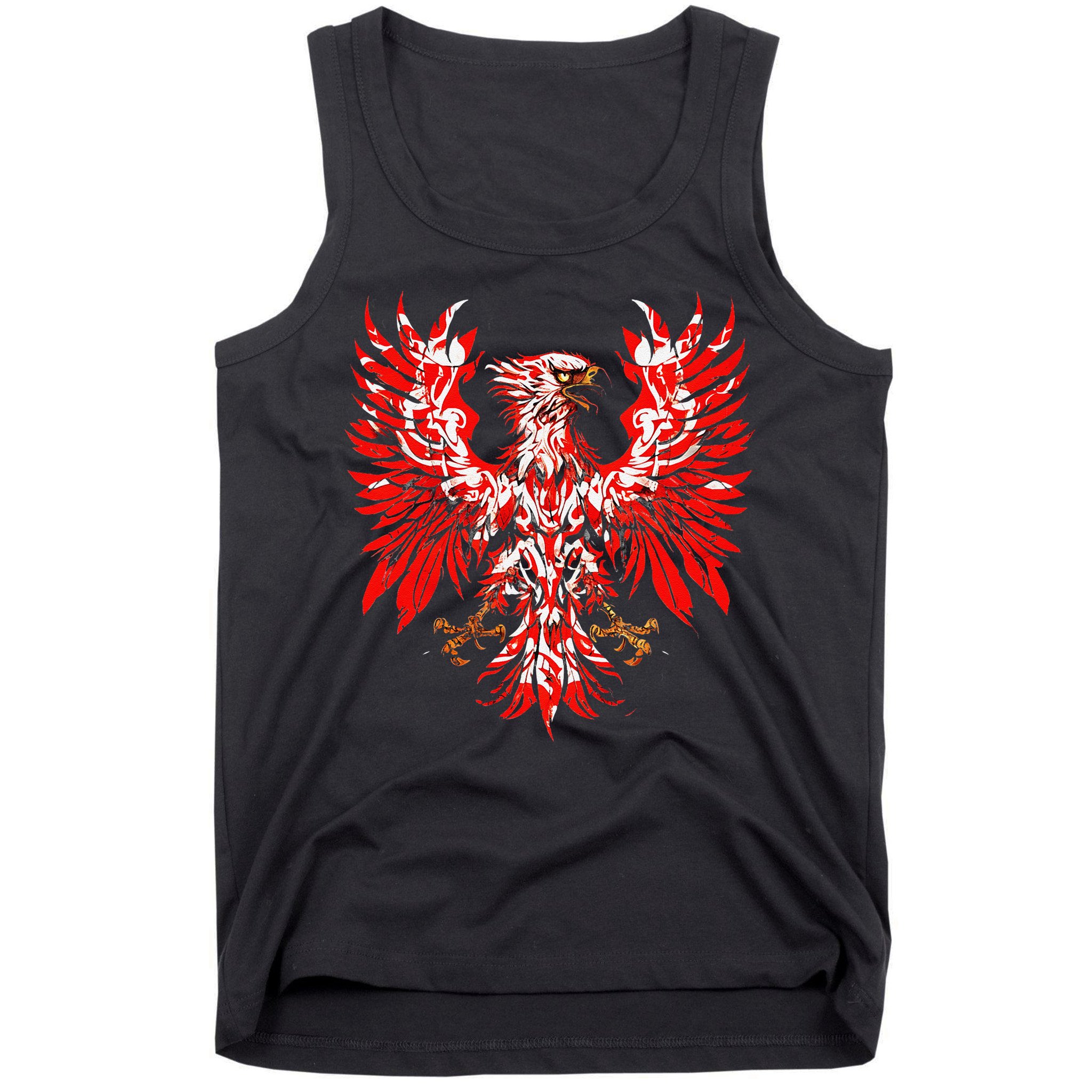 Polish Eagle Poland Polska Polish Eagle Polish Flag Tank Top