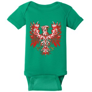 Polish Eagle Poland Polska Polish Eagle Polish Flag Baby Bodysuit