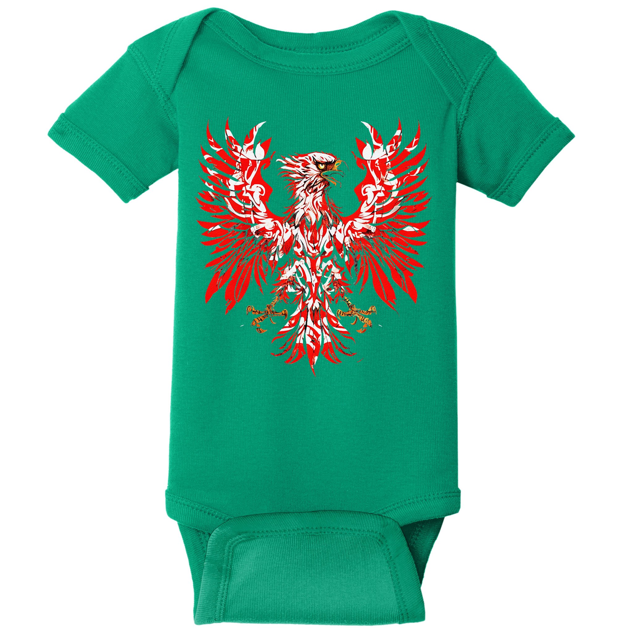 Polish Eagle Poland Polska Polish Eagle Polish Flag Baby Bodysuit