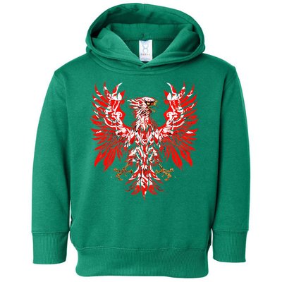 Polish Eagle Poland Polska Polish Eagle Polish Flag Toddler Hoodie