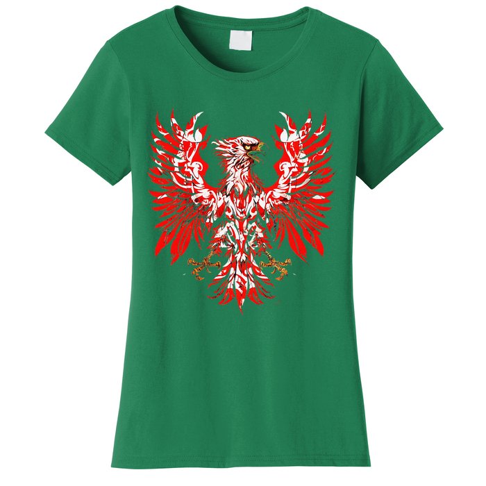 Polish Eagle Poland Polska Polish Eagle Polish Flag Women's T-Shirt