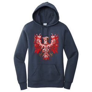 Polish Eagle Poland Polska Polish Eagle Polish Flag Women's Pullover Hoodie