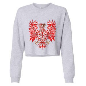 Polish Eagle Poland Polska Polish Eagle Polish Flag Cropped Pullover Crew