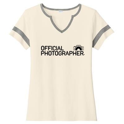 Photographer Event Photography Gift Ladies Halftime Notch Neck Tee