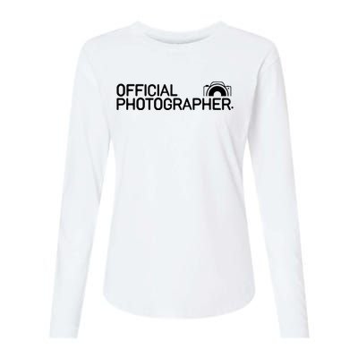 Photographer Event Photography Gift Womens Cotton Relaxed Long Sleeve T-Shirt