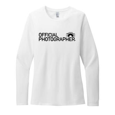 Photographer Event Photography Gift Womens CVC Long Sleeve Shirt