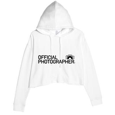 Photographer Event Photography Gift Crop Fleece Hoodie