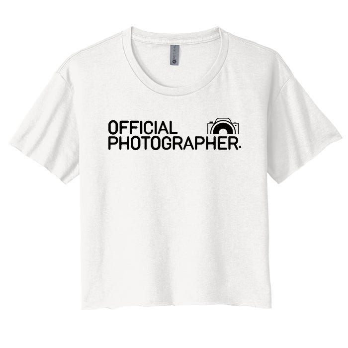 Photographer Event Photography Gift Women's Crop Top Tee