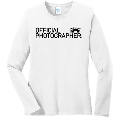 Photographer Event Photography Gift Ladies Long Sleeve Shirt