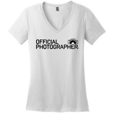 Photographer Event Photography Gift Women's V-Neck T-Shirt