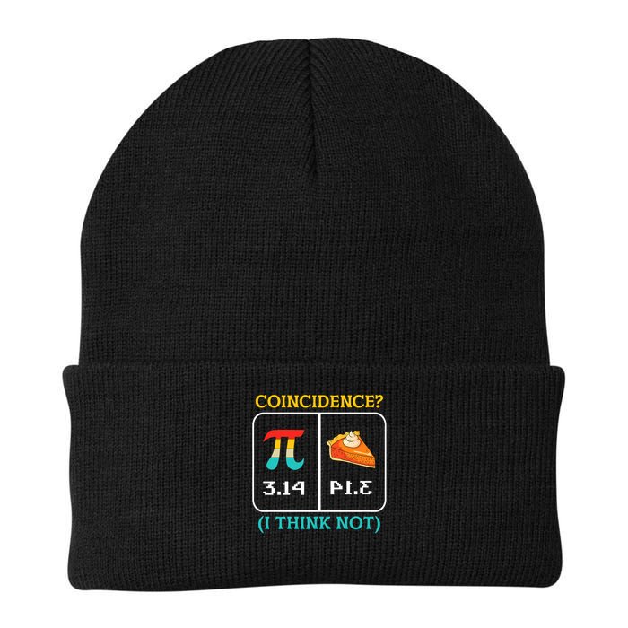 Pi Equals Pie Coincidence Happy Pi Day Mathematics Knit Cap Winter Beanie