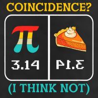 Pi Equals Pie Coincidence Happy Pi Day Mathematics Knit Cap Winter Beanie