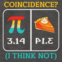 Pi Equals Pie Coincidence Happy Pi Day Mathematics Vector Backpack