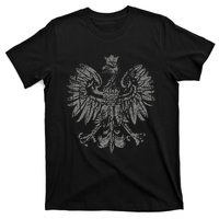 Polish Eagle Poland Coat Of Arms Polish Pride Retro Flag T-Shirt