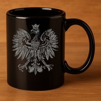 Polish Eagle Poland Coat Of Arms Polish Pride Retro Flag 11oz C Handle Ceramic Mug