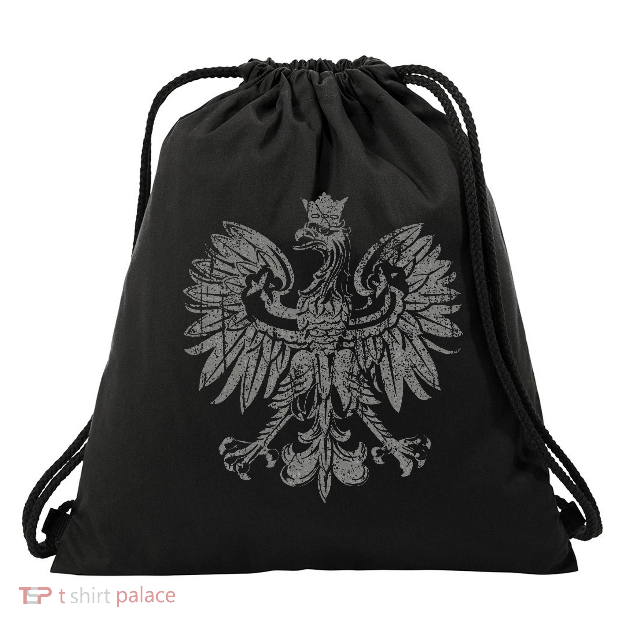 Polish Eagle Poland Coat Of Arms Polish Pride Retro Flag Drawstring Bag