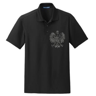 Polish Eagle Poland Coat Of Arms Polish Pride Retro Flag Dry Zone Grid Polo