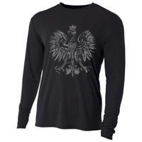 Polish Eagle Poland Coat Of Arms Polish Pride Retro Flag Cooling Performance Long Sleeve Crew