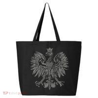 Polish Eagle Poland Coat Of Arms Polish Pride Retro Flag 25L Jumbo Tote