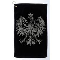 Polish Eagle Poland Coat Of Arms Polish Pride Retro Flag Golf Towel