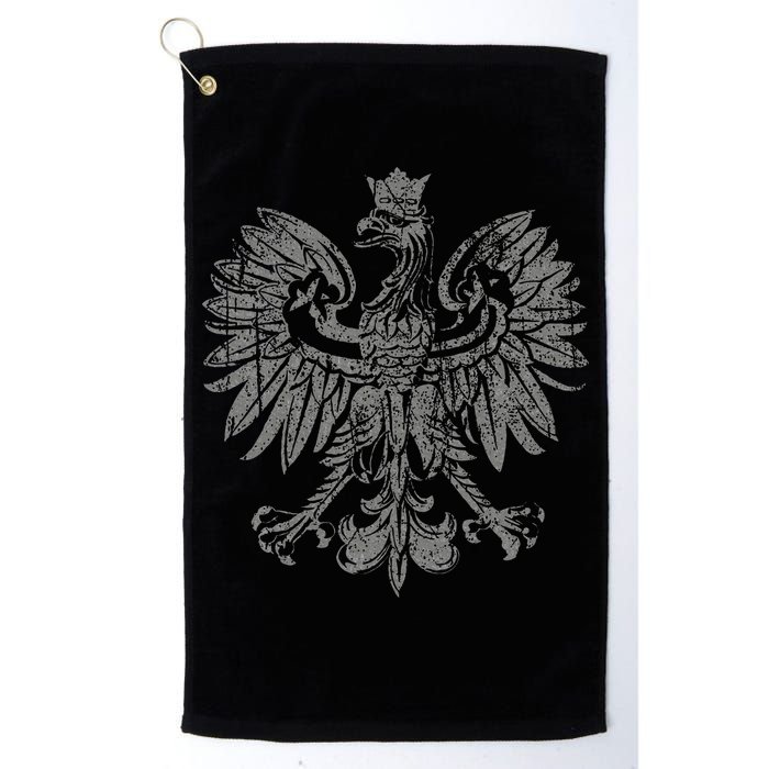 Polish Eagle Poland Coat Of Arms Polish Pride Retro Flag Golf Towel