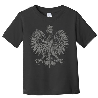 Polish Eagle Poland Coat Of Arms Polish Pride Retro Flag Toddler T-Shirt