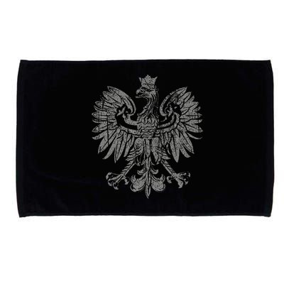 Polish Eagle Poland Coat Of Arms Polish Pride Retro Flag Microfiber Hand Towel