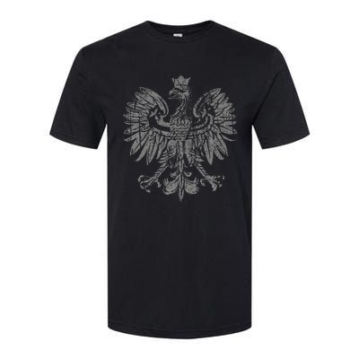 Polish Eagle Poland Coat Of Arms Polish Pride Retro Flag Softstyle CVC T-Shirt