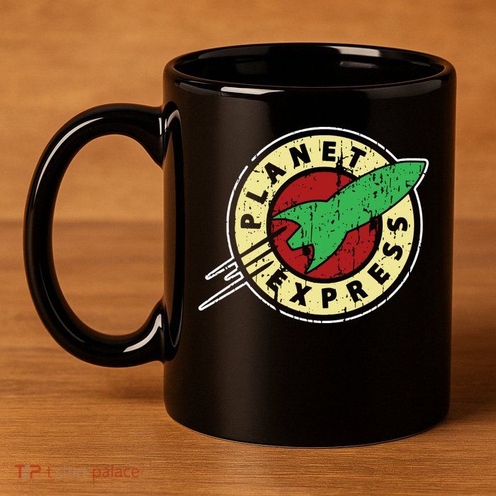 Planet Express 11oz C Handle Ceramic Mug