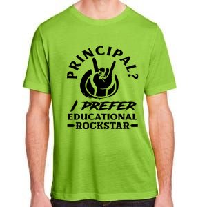 Principal Educational Rockstar School Funny Principal Funny Gift Adult ChromaSoft Performance T-Shirt